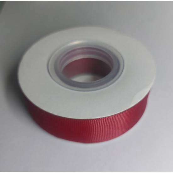 Лента репсовая однотонная 2,5 см*20 ярдов, цена за катушку